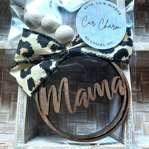 "Mama - Leopard Print" Car Charm